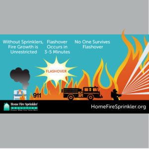 Flashover occurs in less than 2 minutes