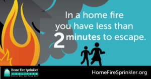 in a home fire you have less-than 2 minutes to escape