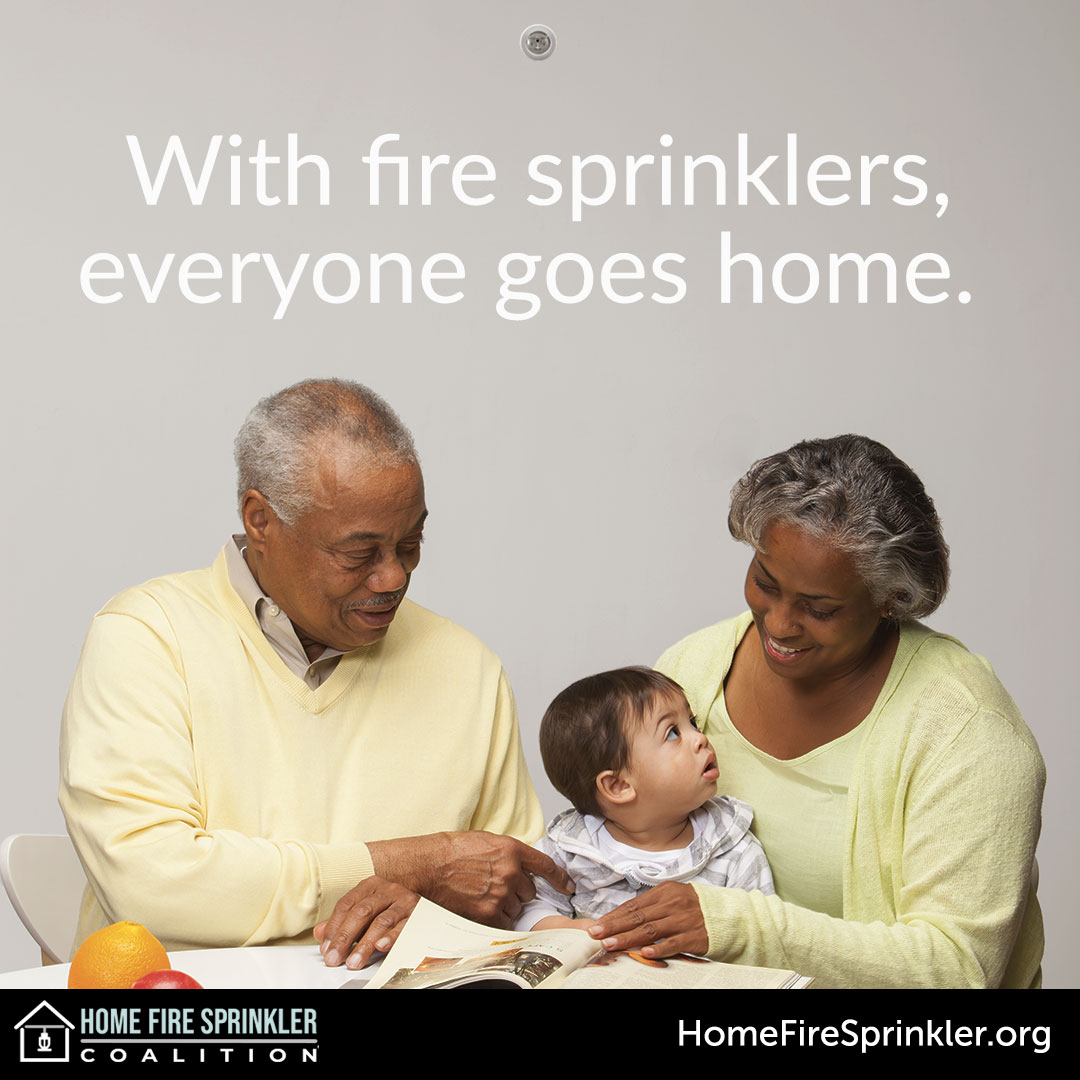 With fire sprinklers everyone goes home