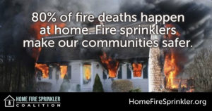 80% of fire deaths happen at home
