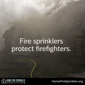 fire sprinklers protect firefighters