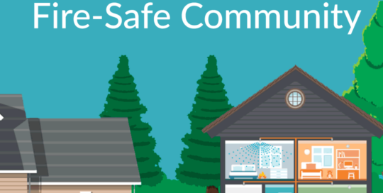 fire sprinklers part of a fire safe community