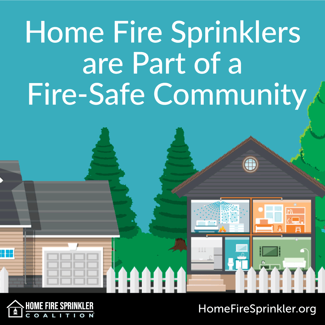 fire sprinklers part of a fire safe community