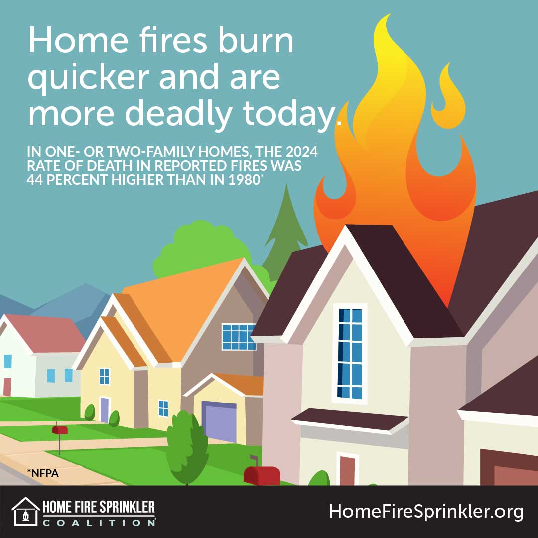 home fires burn quicker and are more deadly today