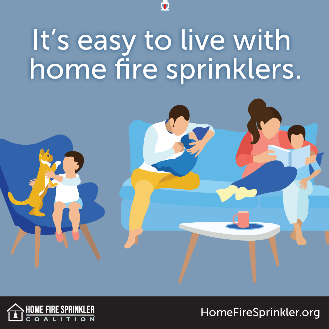 Fire sprinklers are easy to live with