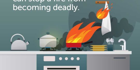 fire sprinklers are the only technology that can stop a fire from becoming deadly