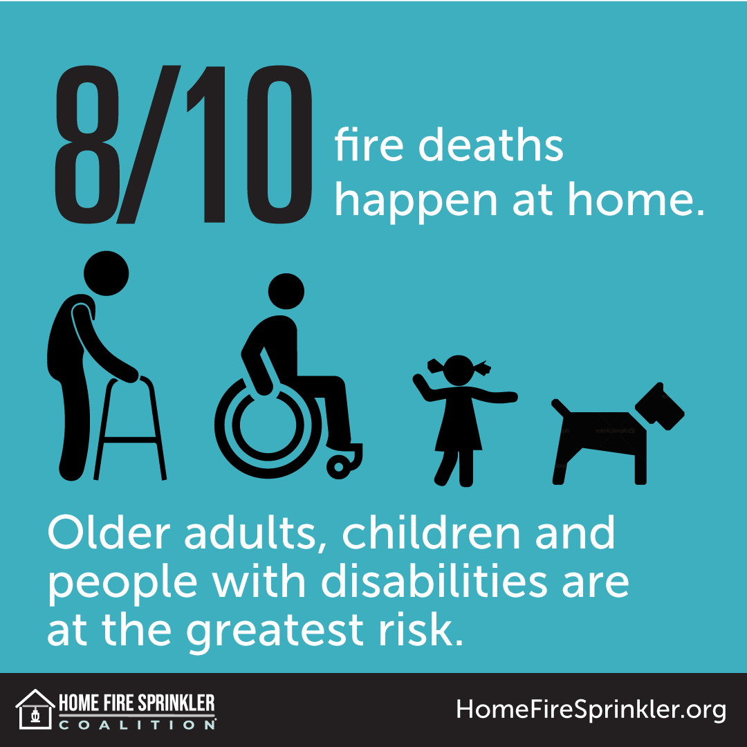 8 out of 10 fire deaths happen at home