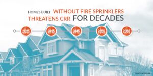 homes without fire sprinklers threaten CRR for decades